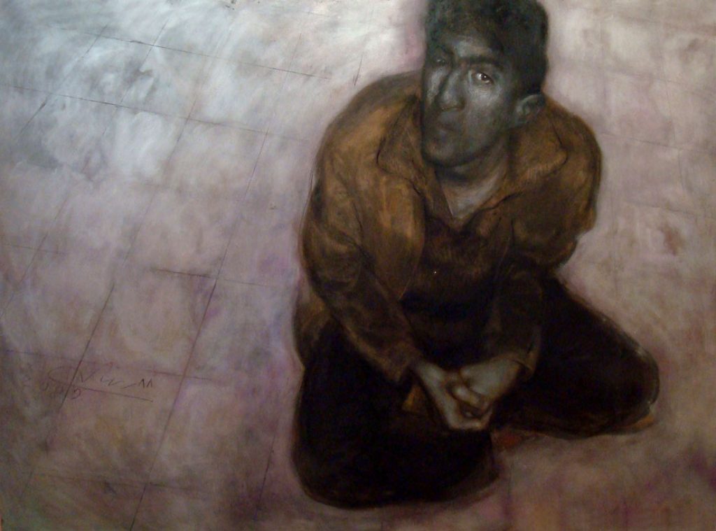 Mehdi No 2- Mixed media-on panel-120x90cm